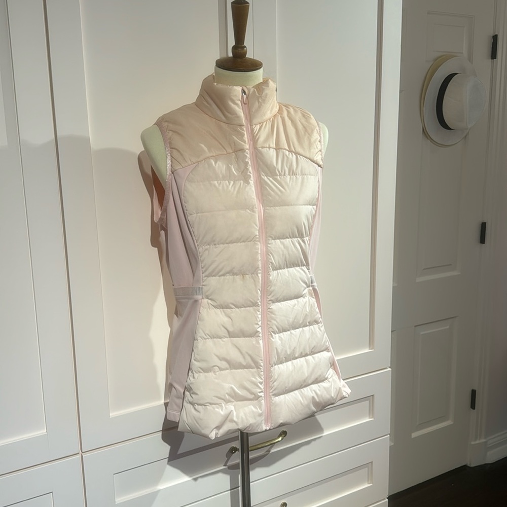 Blush pink Lululemon Down for It All vest